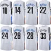 Maglia da basket giovanile uomo stampata City Mikal Bridges Jersey 1 Dorian Finney-Smith 28 Harry Giles III 14 Lonnie Walker IV 8 Cameron Johnson 2 Icon Nero Bianco Blu Grigio