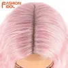 Synthetisch s 42 inch kant haar voor zwarte vrouwen ombre blond roze water golvend lang krullend cosplay 231114