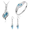 Necklace Earrings Set Fashion Crystal Bracelet For Women Conjuntos De Joyeria
