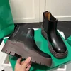 Tasarımcı Ayakkabı Kadın Botları Martin Botlar Moda Klasik Lastik Ayak Bileği Chelsea Platform Botlar Erkek Spor Sabahları Siyah Deri Lüks Slip-On Kış Botları Boyut 35-45