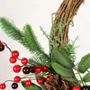 Noel Süslemeleri Rattan Çelenk Çam Doğal Şubeleri Meyveler Konileri Yıllar İçin Ev Kapısı Dekorasyonu Malzemeleri 231115