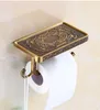 Toilet Paper Holders Holder Wall Mounted Vintage Classic Bathroom Antique Brass Roll Tissue Box Accessories 231115