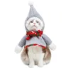 Hundkläder Cat and Dog Christmas Costumes Year Pet Supplies Warm Puppy Christmas Hairball Snowman Transformer Costume 231114