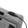 Sacs de plein air décontracté imperméable Oxford sac de poitrine pour hommes avec interface de chargement USB voyage bandoulière 231114