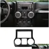 Autres accessoires d'intérieur Garniture de tableau de bord central de voiture ABS pour Jeep Wrangler Jk 2011 - Accessoires d'intérieur de sortie d'usine Drop Deliv Dhorz