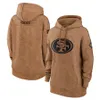 San Francisco''49ers''men Women Youth Hoodie Salute to Service Club Pullover T -shirts Bluzy Piłka nożna - Brown