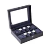 Watch Boxes Cases PU Leather Watch Box 6/10/12 Girds Watch Case Storage Box Watch Holder Box Organizer Watch Display Box 231115