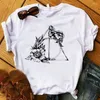 القمصان النسائية المثلثات النسائية الحب الرياضيات المطبوعة رسومات غير رسمية أعلى tshirt نساء أنثى تي شيرت سيدات الملابس تي شيرت تي شيرت