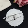 Diseñador de moda Marca Pulseras con dijes Planeta de lujo Joyería para mujer Saturn ChainBracelet Metal Pearl para mujer Pulsera de oro fdtr