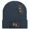 HIP HOP Moda Berretti acrilici AX Marca Dome Bonnet AX Letrter beanie cappello invernale Cappello Luxury Designer lavorato a maglia Cappelli di pietra berretto di lana spessa autunno berretti con teschio solido a3