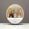 Förvaringslådor Makeup Organizer Brush Holder Cosmetic Box med dammfri täckning Portabla vattentäta lockskyddslådor för läppstift