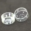 Candle Holders 100 Pcs Clear Containers Ghee Container Plastic Tealight Cups Small Terrarium Round Empty Tea Lights Candles