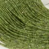 Pierres précieuses en vrac Jade canadien naturel/néphrite vert serpentine Antigorite perles rondes à facettes 3.2mm