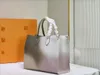 5A Nouvel été de luxe ONTHEGO sac à bandoulière haut de gamme en cuir sac à provisions décontracté dégradé sac à main pour femme sac à bandoulière mode grand portefeuille