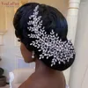 Copricapo Youlapan Squisito strass Pettine per capelli da sposa Accessori da sposa Banchetto Gioielli Perla Copricapo da damigella d'onore HP434