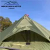 Çadırlar ve Barınaklar 3-4 Kişi Ultralight Açık Kamp Teepee Piramit Çadır Büyük Rodss Çadır Backpacking Yürüyüş Çadırları Sığınakları Q231117