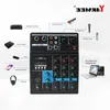 Freeshipping 4 -kanaler Audio Mixer Sound Mixing Console Bluetooth USB Record Computer Playback 48V Phantom Power Laying Repaeat Effect XNPS