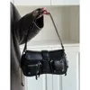 Вечерние сумки HAEX Punk Женская сумка 2023 Trend Vintage PU Подмышки через плечо Bolso Mujer Harajuku Moto Style Индивидуальная сумка A Main Femme 231115