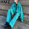 Vestes pour hommes HMZ Winter Washed Y2K Denim Set Hommes Vintage Loose Denim Veste Pantalon Hip Hop Jeans Costume Automne High Street Casual Deux PieceL231115
