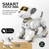 ElectricRC Animaux Drôle RC Robot Électronique Chien Stunt Commande Vocale Programmable Touchsense Musique Chanson Jouets pour Cadeau Pour Enfants 231114