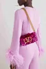 Luxushandtasche Valen Damen Pailletten Rose Paillettentasche One Shoulder Umhängetasche Handtasche 2024 Herbst/Winter Neuer Trend Dinner Bag Radiant Glitter Queen Style YGQ