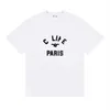 Womens Designer t-shirt Shirt High Edition Summer Large Letter Suede Print T-shirt à manches amples