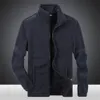 Herrjackor grossistkläder mont odefinierad plusstorlek fleece för vinter och hösten casual vattentät zip vävd tryckt 231114
