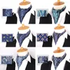 Noeuds papillon hommes noix de cajou cravate mariage formel Cravat Ascot Scrunch auto britannique Gentleman Polyester doux Floral Paisley cou Gravatas