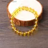 Bracciale per perle di citrini di alta qualità a catena Bracciale in pietra in cristallo di quarzo giallo di grado giallo 6 8 mm braccialetti elasticizzate gioielli 231115