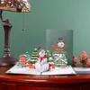10 Stück Grußkarten Weihnachtskarte 3D-Zug-Popup-Grußkarte Weihnachtsgeschenk 231115