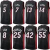 Afdrukken Heren Dames Stadsbasketbal Jimmy Butler Jersey 22 Bam Adebayo 13 Caleb Martin 16 Kyle Lowry 7 Tyler Herro 14 Duncan Robinson 55 Voor sportfans verdiende klassieke uitverkoop