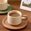 Mugs Light Luxury Fashion Ceramic Coffee Cup Milk Tea Exquisite Afternoon Saucer Korean Boutique Kitchen Supplies