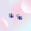 Sieraden 1ct Echte Tanzanite Stud Oorbellen 925 Sterling Zilver voor Vrouwen Edelsteen Koreaanse Oorbellen Mode 2392236