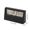 Accessoires d'horloges Autres réveils électroniques transparents Calendrier Météo Température Humidité Affichage Table LED avec modèle Snooze