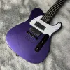 Stephen 7 strängar Metallic Purple Electric Guitar String Thru Body Bridge White Pearl PickGuard China Emg Pickups 9V Battery Box Black Hardawre