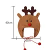 Kerstdecoraties geboren kinderjongen baby jongensmeisjes hoeden zachte rendier sneeuwman santa claus print casual gemonteerde petten