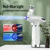 Face Care Devices Portable Airbrush Water Nebulizer Smooth Red Blue Light Skin Rejuvenation Oxygen Injector Meter Beauty Sprayer 231115