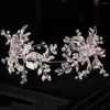 Coiffures femme mariage feuille bandeau fête accessoire tricot argent robe cheveux vignes avec strass pour banquet mascarade