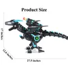 Electricrc Animals Mist Spray Remote Control Dinosaurs Toys Electric Dinosaur RC Robot Educational for Children Boys Gifts 231114