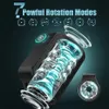 Pump Toys Masturbator för män Automatisk rotation Manlig avsugning Maskin Oral Pussy Vaginal Penis Vibrator Sex Toy for Adult Masturbation Cup 231115