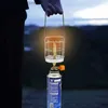 Camping Lantern Outdoor Portable Camping Gas Lantern Piezo tändning Mini Gas Tent Lamp Light Portable Camping Light Emergency Kerogen Lights Q231116