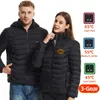 Men's Jackets Winter Usb Heated Jacket Men Rechargeable Electric Self Heating Clothing Women Thermal Jacket Hoodie Motorcycle Warming Coat 231115