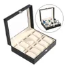 Watch Boxes Cases Watch Display Storage Box 1/2/5/10 Slots Leather Bracelet Necklace Display Jewelry Case Holder for Men Women Gift Box 231115