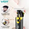 Hair Trimmer VGR T9 Mens Electric Clipper Professional Cutting Machine Metal Shell Barber for Men V082 231115