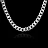Cadeias 925 colar de prata esterlina para homens Classic Chain 12mm 12/20/22/24/26/28/30 polegadas Fine Faut Fashion Wedding Jewelry