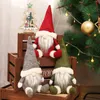 Dekoracje świąteczne Święty Mikołaj Claus bez twarzy Wyświetlacz okien Dollowe Świąteczne przedmioty Nordic Style Dekoracja