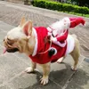 Abbigliamento per cani Inverno Caldo Natale Giacca da vestire per cani Cani da compagnia Gatti Cappotto Divertenti Costumi di Babbo Natale Chihuahua Carlino Teddy Festival Vestiti 231114