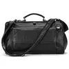 Duffel Bags Business Men Men Real Cow Leather Travel Carry On bagagem Bolsa de viagem unissex Casual Tote grande bolsa de fim de semana