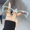 Okulary przeciwsłoneczne anty-blase światło okulary kobiety projektanci kwadratowe okulary optyczne spektakle Ochrona oka szklana moda okulary