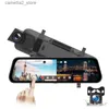 Car DVRs 24H Surveillance Dash Cam 10'' Car DVR Front and Rear Drive Video Recorder Registrator Auto Rearview Dual Dashcam Black Box Q231115